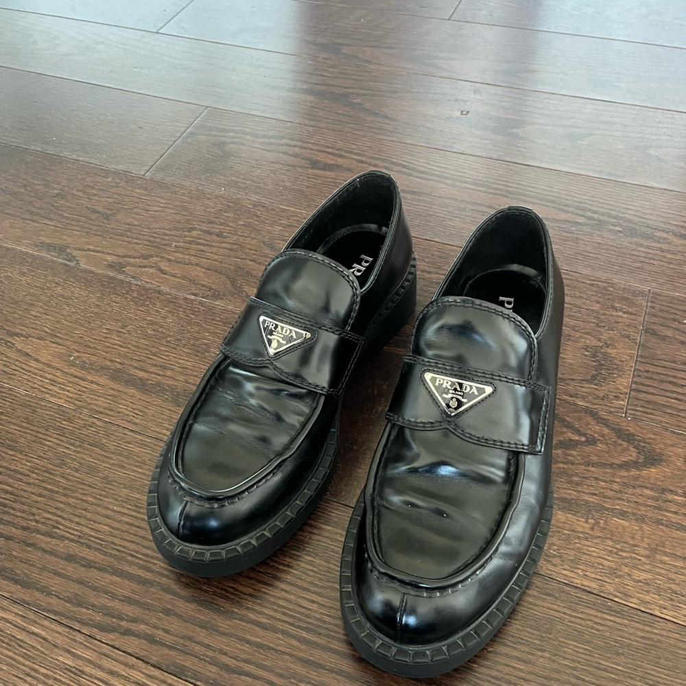 Prada Men's Black Loafers